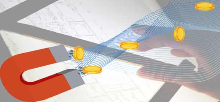 Magnet zieht Geld an